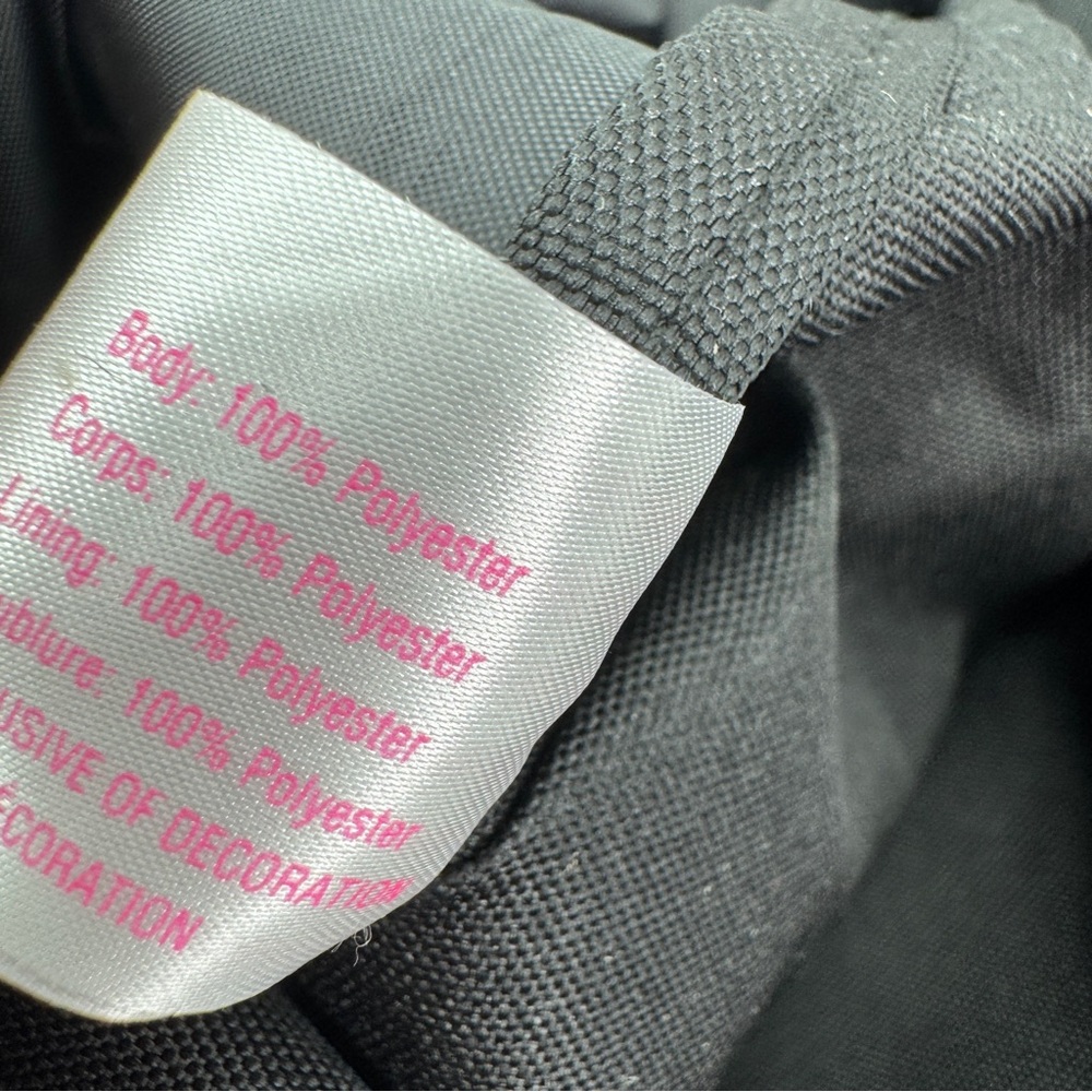 NWOT PINK By Victoria Secret Sequin Tote Bag Silver‎ Black Spellout straps - Picture 9 of 15